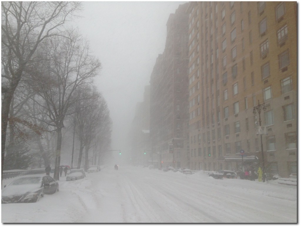 Central Park West looking south from Columbus