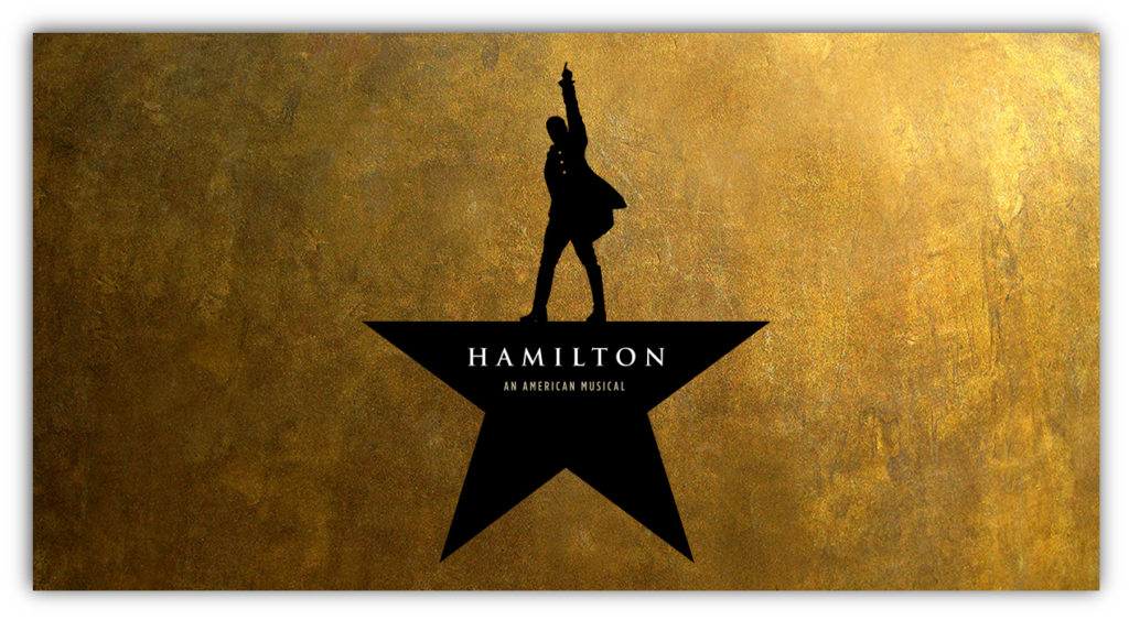 Promotional image for Hamilton the musical.